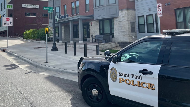 St. Paul Police at the scene of a shooting in the city's Dayton Bluff neighborhood on Friday. (Image courtesy of the St. Paul Police Department.)