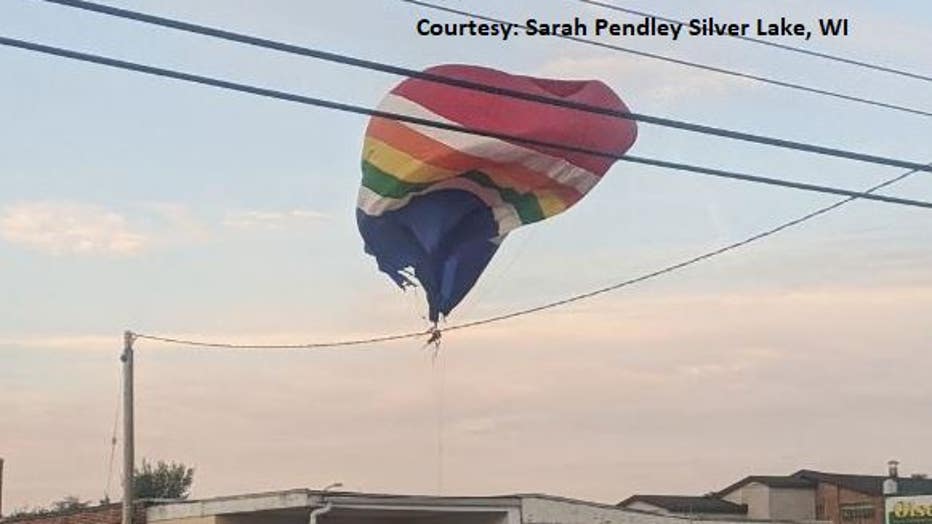 Burlington crash, hot air balloon vs. train (Courtesy: Sarah Pendley Silver Lake, WI)