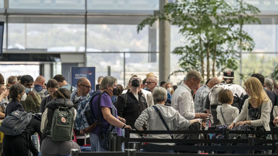 Travelers At SFO Airport As US Lifts Covid-19 Test Requirement for International Travel