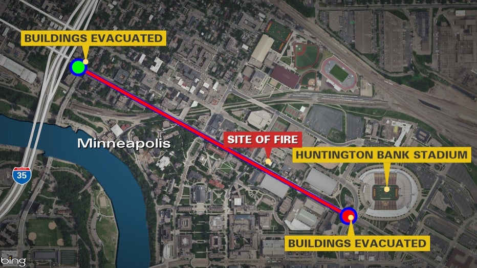 map of evacuation site