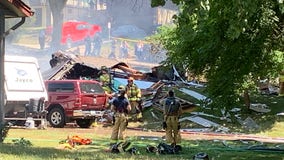 Hopkins explosion: Husband and wife pulled from home after fire, collapse reported