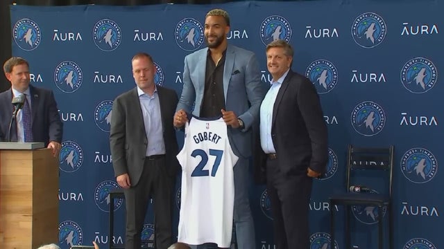 Minnesota Timberwolves introduce Rudy Gobert after blockbuster trade