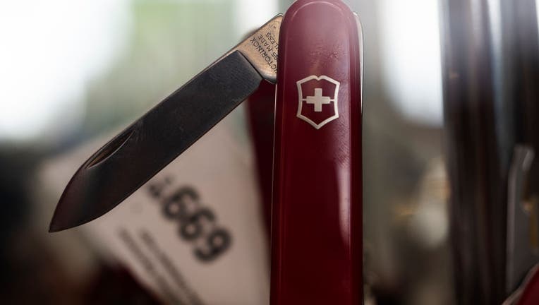 Victorinox Swiss Army Knife seen displayed in Store