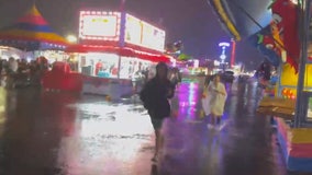 Video: Minnesota State Fair flash flooding during thunderstorm