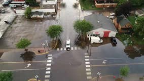 Intense flooding in Cambridge after storm drops 5 inches of rain