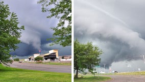 Ominous clouds spotted ahead of Thursday storms