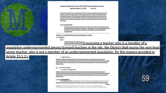 Minneapolis schools facing potential lawsuit over teacher retention policy