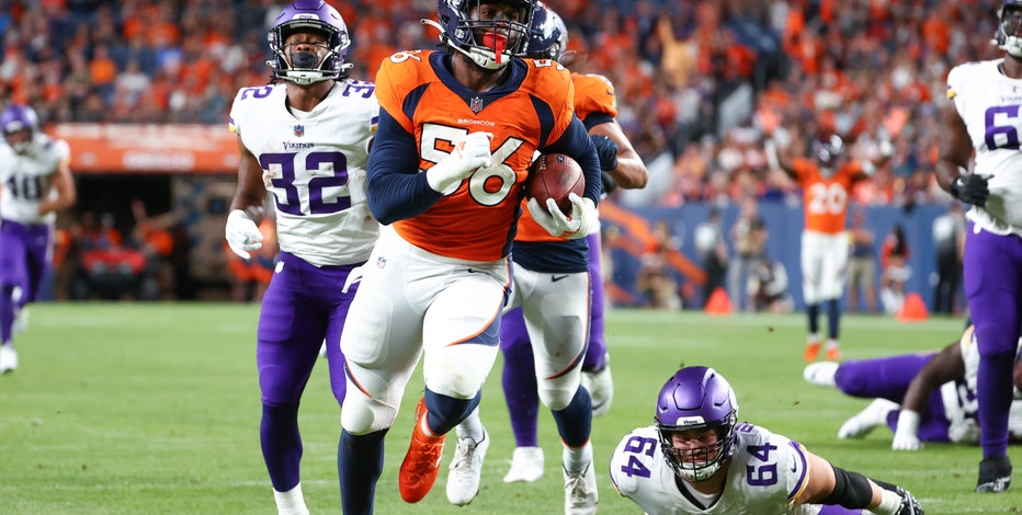 DENVER FOOTBALL: Browning's fumble return TD helps Broncos beat Vikings  23-13