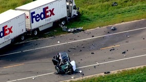 Fatal wreck involving FedEx semi, SUV closes road near Northfield, Minn.