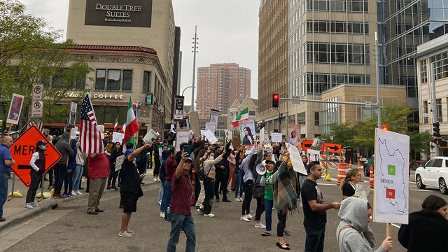 Iranian Americans in Minnesota stand with protests in Iran over death of Mahsa Amini