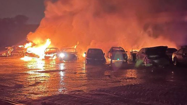 Blaze at St. Paul auction lot destroys 29 cars