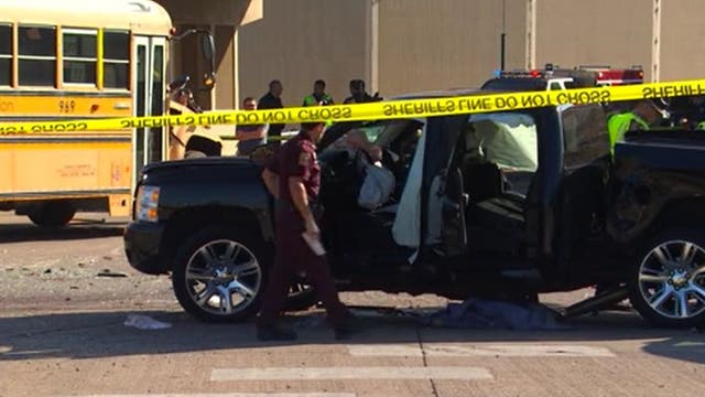 Toddler killed in Arden Hills crash between school bus, pick-up truck