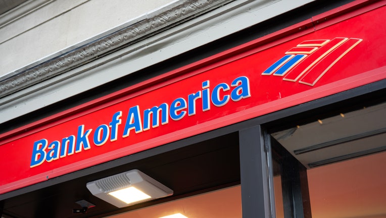 403b3d7e-Bank of America logo seen in Lower Manhattan