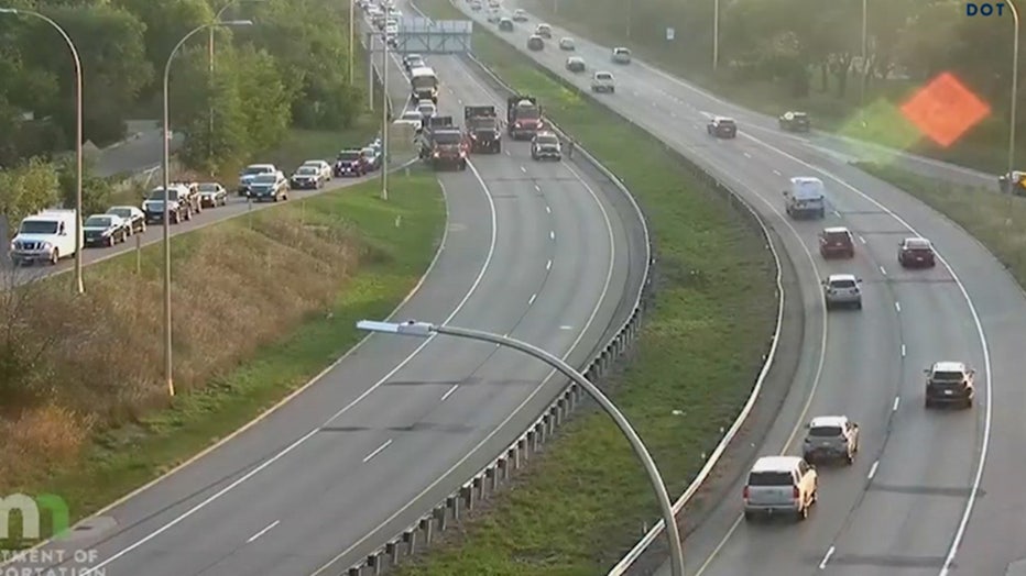 The Minnesota State Patrol blocked traffic on Highway 62 eastbound while first responders dealt with a fatal crash on Wednesday morning.