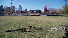 Minneapolis police investigating damage to DeLaSalle football field