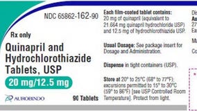 Blood pressure medication recalled due to chemicals' possible link to cancer