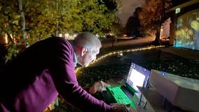 Plymouth man with Parkinson's trades beloved light show for Halloween event