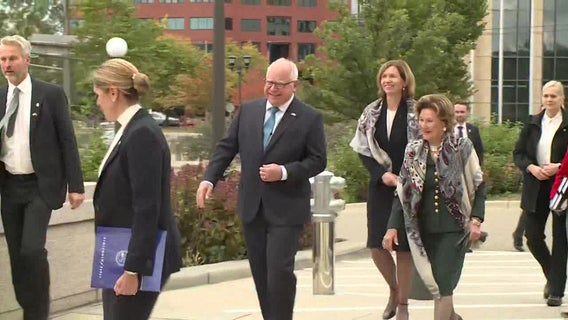 The Queen of Norway visits Minnesota, meets Gov. Walz