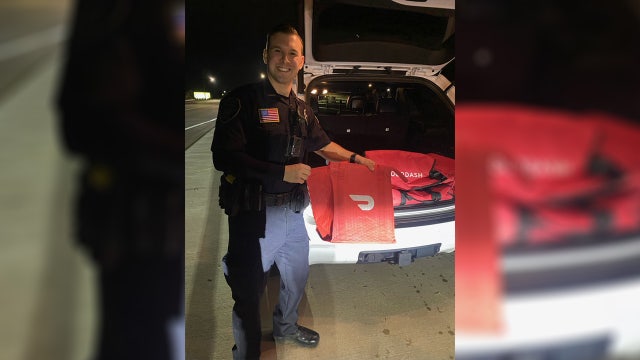 Eden Prairie Police complete DoorDash delivery after driver hit deer