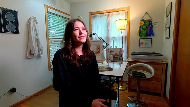 Young artist sketches lessons about life with multiple sclerosis