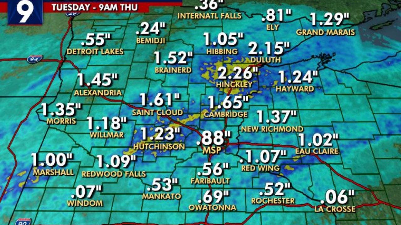 Minnesota weather: Rainfall, crashing temps is perfect late fall combo for our drought