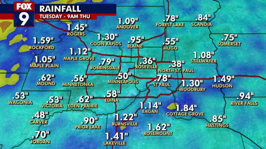 Minnesota weather Rainfall, crashing temps is perfect late fall combo