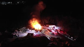 Maple Grove FD knocks down large fire in soil supplier garage