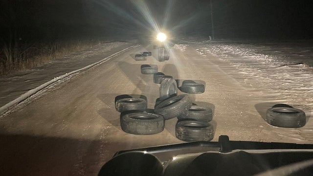Forest Lake Police finds nearly 150 tires dumped on roads