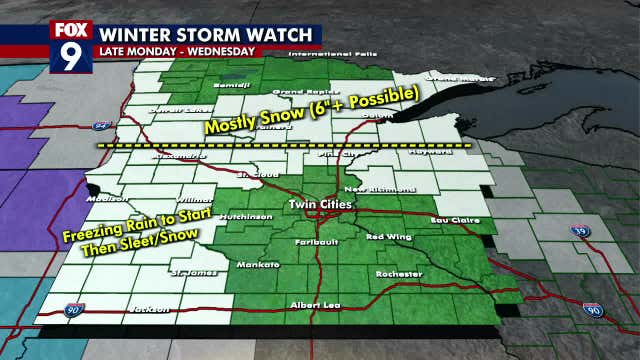 Minnesota weather: Wintry mess Tuesday, snow possible later this week