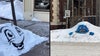 Minneapolis artist turning snow piles into works of art