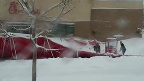 Chick-Fil-A tent not strong enough for Minnesota snow