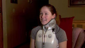 Gustavus women's hockey player on road to recovery after spinal injury