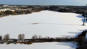 Heavy snow prompts thin ice warnings