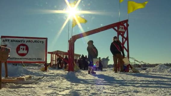 Art Shanty Projects moves to beach due to deteriorating ice conditions