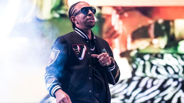 Ludacris performing during Minnesota Vikings vs. New York Giants game Sunday