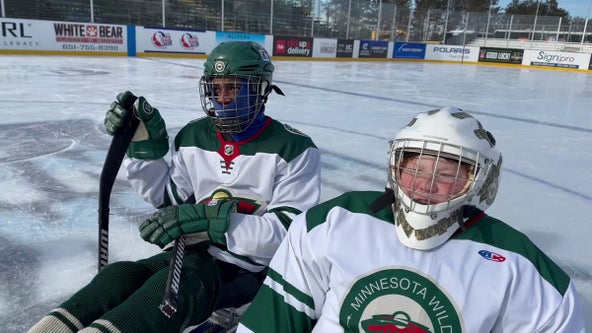 Sled hockey players brave extreme cold as Hockey Day Minnesota wraps up