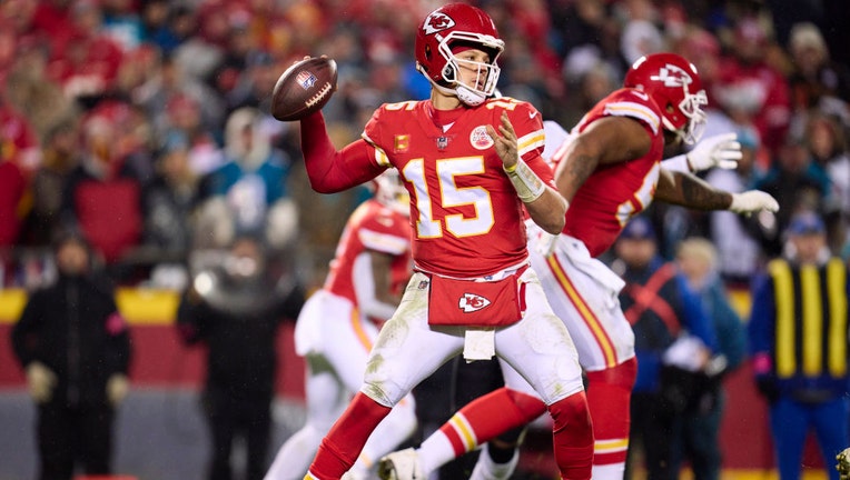 Quarterback Patrick Mahomes of the Kansas City Chiefs passes the ball  News Photo - Getty Images