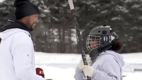 Wild defenseman Matt Dumba hosts annual 'Hockey Without Limits' Camp at Roseville Oval