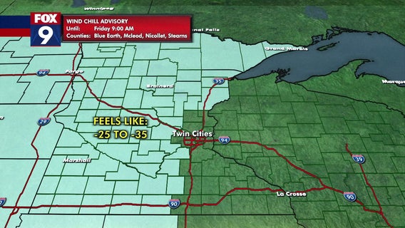 Minnesota weather: Temperatures drop below zero Friday morning