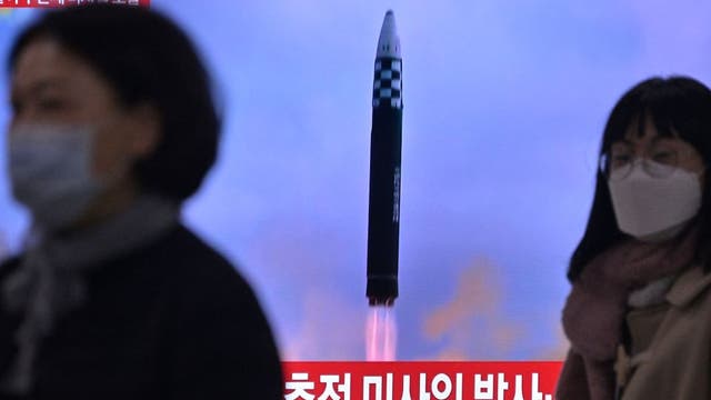 N. Korea fires missile near Japan as US, S. Korea prepare for drills