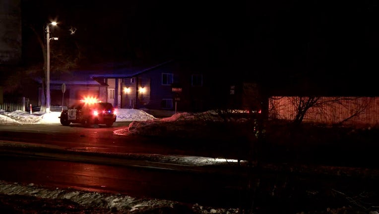 Investigators with The Minnesota State Patrol and the Brooklyn Park Police at work near where a woman was fatally struck by a vehicle in Brooklyn Park. (FOX 9)