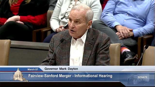 Fairview, Sanford merger: Former governors testify against ‘out of state ownership’