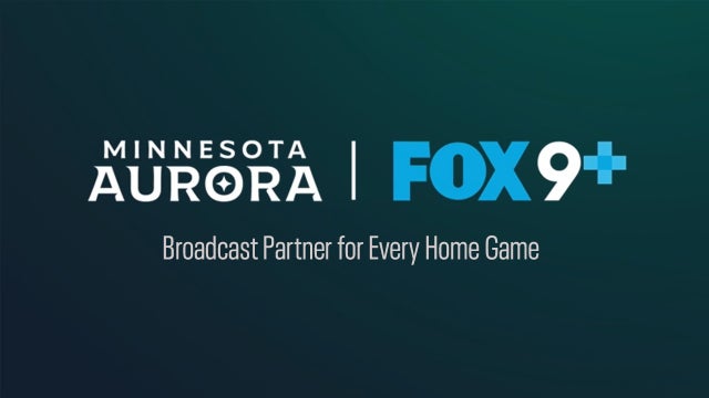 Minnesota Aurora home games on TV on FOX 9+ in 2023