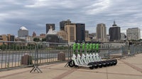 Man tosses Lime scooters off bridge, police investigating 100 missing