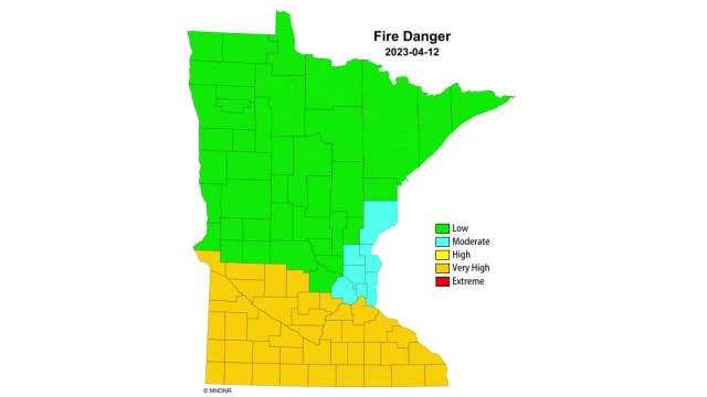Red Flag Warnings continue in 31 Minnesota counties