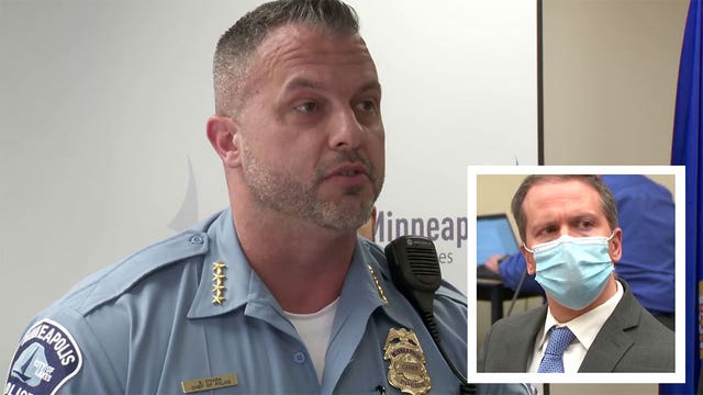 Minneapolis police chief vows to destroy Derek Chauvin's badge