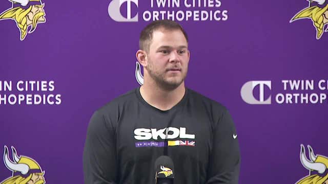 Vikings center Garrett Bradbury happy to be back in Minnesota