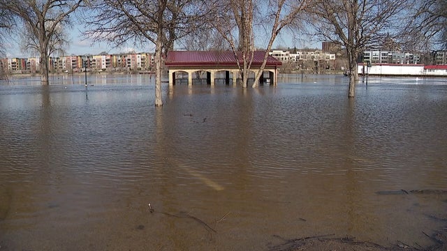 Mississippi and St. Croix rivers at major flood stage