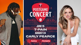 T-Pain, Carly Pearce to play Twins Postgame Concert Series