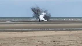 Belgium authorities carry out explosion of WWII bomb found on beach